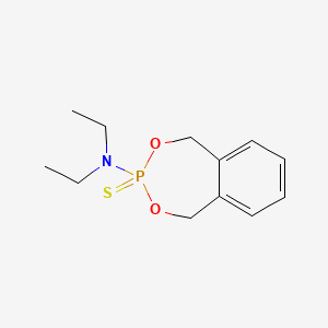 molecular formula C12H18NO2PS B5531047 N,N-diethyl-1,5-dihydro-2,4,3-benzodioxaphosphepin-3-amine 3-sulfide 