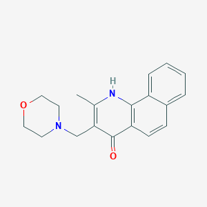 molecular formula C19H20N2O2 B5531083 2-methyl-3-(4-morpholinylmethyl)benzo[h]quinolin-4-ol 