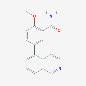 molecular formula C17H14N2O2 B5531104 5-isoquinolin-5-yl-2-methoxybenzamide 
