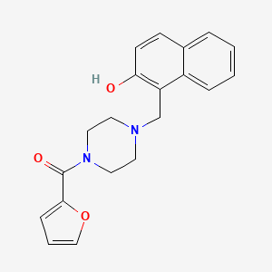 molecular formula C20H20N2O3 B5531134 1-{[4-(2-furoyl)-1-piperazinyl]methyl}-2-naphthol 