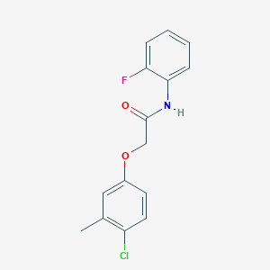 molecular formula C15H13ClFNO2 B5531152 2-(4-chloro-3-methylphenoxy)-N-(2-fluorophenyl)acetamide 