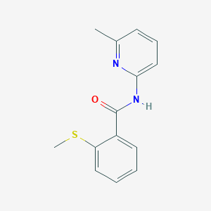molecular formula C14H14N2OS B5531192 N-(6-methyl-2-pyridinyl)-2-(methylthio)benzamide CAS No. 503533-99-1