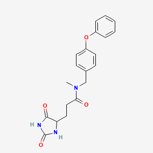 3-(2,5-dioxo-4-imidazolidinyl)-N-methyl-N-(4-phenoxybenzyl)propanamide