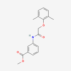 molecular formula C18H19NO4 B5531253 methyl 3-{[(2,6-dimethylphenoxy)acetyl]amino}benzoate 