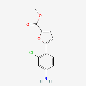 molecular formula C12H10ClNO3 B5531317 methyl 5-(4-amino-2-chlorophenyl)-2-furoate CAS No. 886494-64-0
