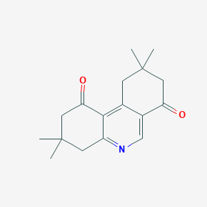 molecular formula C17H21NO2 B5531341 3,3,9,9-tetramethyl-3,4,9,10-tetrahydro-1,7(2H,8H)-phenanthridinedione CAS No. 879616-50-9