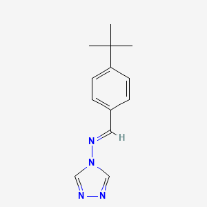molecular formula C13H16N4 B5531388 N-(4-tert-butylbenzylidene)-4H-1,2,4-triazol-4-amine 