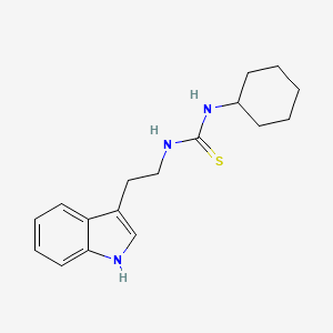 molecular formula C17H23N3S B5531412 N-cyclohexyl-N'-[2-(1H-indol-3-yl)ethyl]thiourea 
