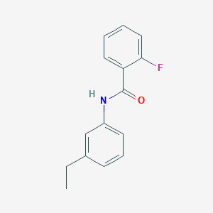 molecular formula C15H14FNO B5531435 N-(3-ethylphenyl)-2-fluorobenzamide 