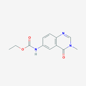 molecular formula C12H13N3O3 B5531445 ethyl (3-methyl-4-oxo-3,4-dihydroquinazolin-6-yl)carbamate 