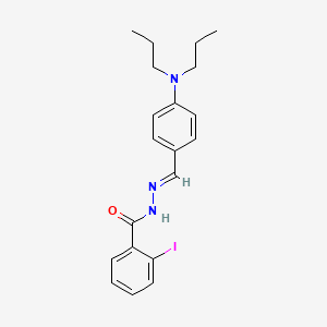 molecular formula C20H24IN3O B5531481 N'-[4-(dipropylamino)benzylidene]-2-iodobenzohydrazide 