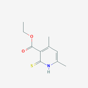 molecular formula C10H13NO2S B5531540 ethyl 4,6-dimethyl-2-thioxo-1,2-dihydro-3-pyridinecarboxylate 