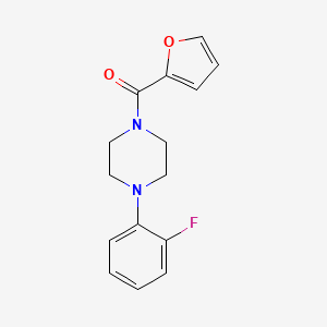 molecular formula C15H15FN2O2 B5531555 1-(2-fluorophenyl)-4-(2-furoyl)piperazine 