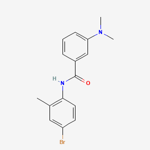 molecular formula C16H17BrN2O B5531572 N-(4-bromo-2-methylphenyl)-3-(dimethylamino)benzamide 