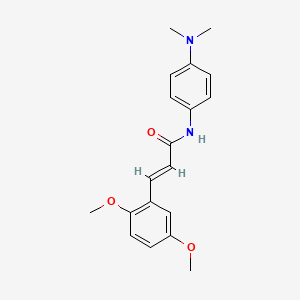 molecular formula C19H22N2O3 B5531575 3-(2,5-dimethoxyphenyl)-N-[4-(dimethylamino)phenyl]acrylamide 