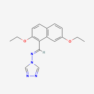 N-[(2,7-diethoxy-1-naphthyl)methylene]-4H-1,2,4-triazol-4-amine