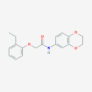 N-(2,3-dihydro-1,4-benzodioxin-6-yl)-2-(2-ethylphenoxy)acetamide