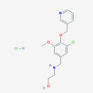 2-{[3-chloro-5-methoxy-4-(3-pyridinylmethoxy)benzyl]amino}ethanol hydrochloride