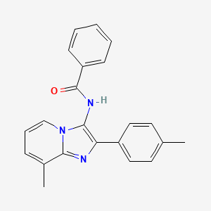 N-[8-methyl-2-(4-methylphenyl)imidazo[1,2-a]pyridin-3-yl]benzamide