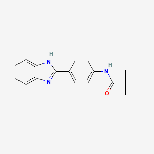 N-[4-(1H-benzimidazol-2-yl)phenyl]-2,2-dimethylpropanamide