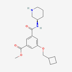 methyl 3-(cyclobutylmethoxy)-5-{[(3R)-3-piperidinylamino]carbonyl}benzoate hydrochloride
