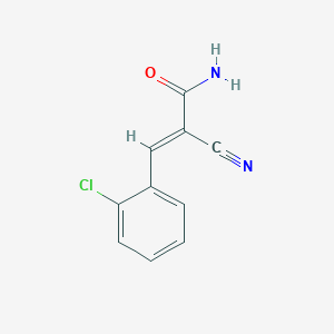 molecular formula C10H7ClN2O B5532047 3-(2-chlorophenyl)-2-cyanoacrylamide 
