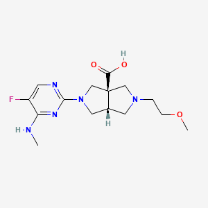 (3aR*,6aR*)-2-[5-fluoro-4-(methylamino)-2-pyrimidinyl]-5-(2-methoxyethyl)hexahydropyrrolo[3,4-c]pyrrole-3a(1H)-carboxylic acid