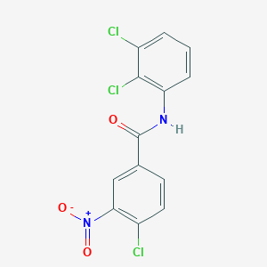 molecular formula C13H7Cl3N2O3 B5532082 4-chloro-N-(2,3-dichlorophenyl)-3-nitrobenzamide CAS No. 328258-42-0