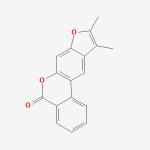 molecular formula C17H12O3 B5532157 9,10-dimethyl-5H-benzo[c]furo[3,2-g]chromen-5-one 