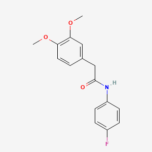 molecular formula C16H16FNO3 B5532163 2-(3,4-dimethoxyphenyl)-N-(4-fluorophenyl)acetamide 