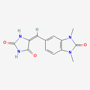 5-[(1,3-dimethyl-2-oxo-2,3-dihydro-1H-benzimidazol-5-yl)methylene]-2,4-imidazolidinedione