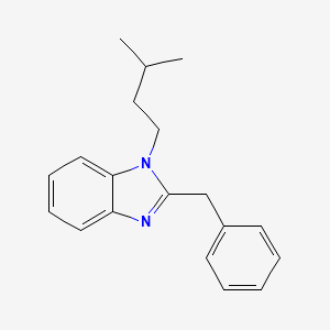 molecular formula C19H22N2 B5532229 2-benzyl-1-(3-methylbutyl)-1H-benzimidazole CAS No. 5860-98-0