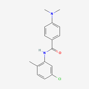 molecular formula C16H17ClN2O B5532236 N-(5-chloro-2-methylphenyl)-4-(dimethylamino)benzamide 