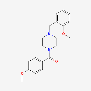 1-(4-methoxybenzoyl)-4-(2-methoxybenzyl)piperazine