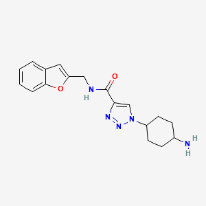 1-(cis-4-aminocyclohexyl)-N-(1-benzofuran-2-ylmethyl)-1H-1,2,3-triazole-4-carboxamide