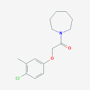 molecular formula C15H20ClNO2 B5532298 1-[(4-chloro-3-methylphenoxy)acetyl]azepane 