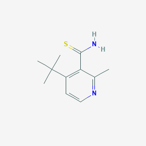 molecular formula C11H16N2S B5532314 4-tert-butyl-2-methyl-3-pyridinecarbothioamide 