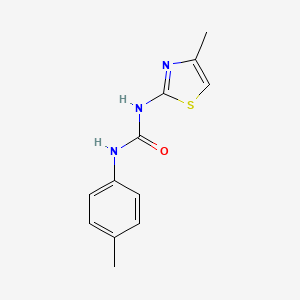 molecular formula C12H13N3OS B5532326 N-(4-methylphenyl)-N'-(4-methyl-1,3-thiazol-2-yl)urea 