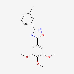 3-(3-methylphenyl)-5-(3,4,5-trimethoxyphenyl)-1,2,4-oxadiazole