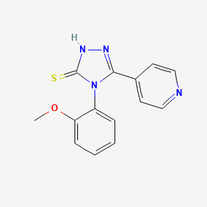 4-(2-methoxyphenyl)-5-(4-pyridinyl)-4H-1,2,4-triazole-3-thiol