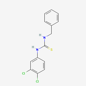 molecular formula C14H12Cl2N2S B5532436 N-benzyl-N'-(3,4-dichlorophenyl)thiourea CAS No. 66843-82-1