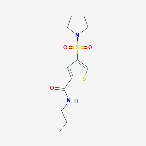 N-propyl-4-(1-pyrrolidinylsulfonyl)-2-thiophenecarboxamide