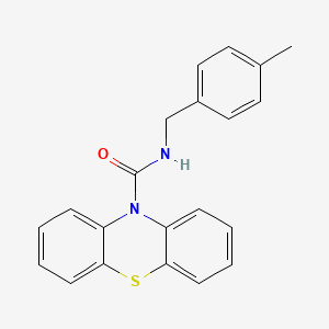 molecular formula C21H18N2OS B5532532 N-(4-methylbenzyl)-10H-phenothiazine-10-carboxamide 
