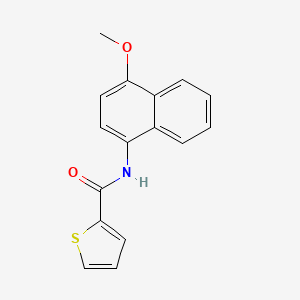 molecular formula C16H13NO2S B5532612 N-(4-methoxy-1-naphthyl)-2-thiophenecarboxamide 