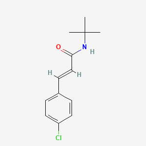 molecular formula C13H16ClNO B5532640 N-(tert-butyl)-3-(4-chlorophenyl)acrylamide 