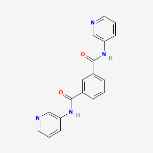 molecular formula C18H14N4O2 B5532680 N,N'-di-3-pyridinylisophthalamide CAS No. 82311-82-8