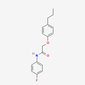 molecular formula C17H18FNO2 B5532784 N-(4-fluorophenyl)-2-(4-propylphenoxy)acetamide 