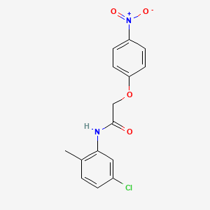 molecular formula C15H13ClN2O4 B5532916 N-(5-chloro-2-methylphenyl)-2-(4-nitrophenoxy)acetamide 
