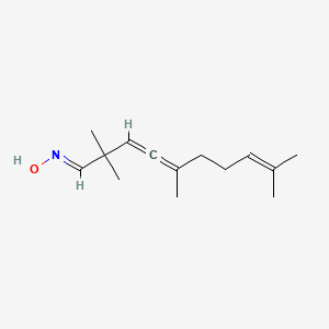 molecular formula C14H23NO B5532922 2,2,5,9-tetramethyl-3,4,8-decatrienal oxime 
