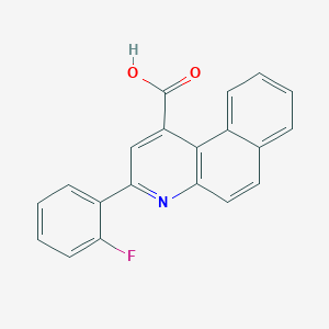 molecular formula C20H12FNO2 B5532975 3-(2-fluorophenyl)benzo[f]quinoline-1-carboxylic acid 